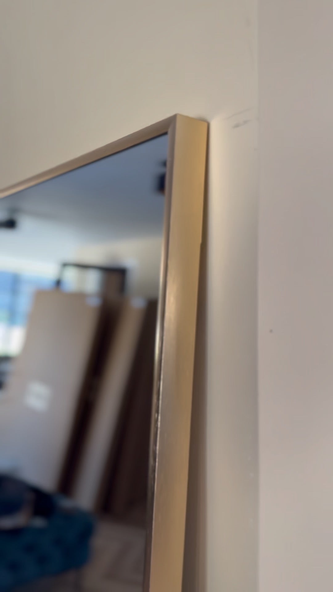 XL Passpiegel Infinity, Geborsteld Rosé Goud Rechthoekig 180x100