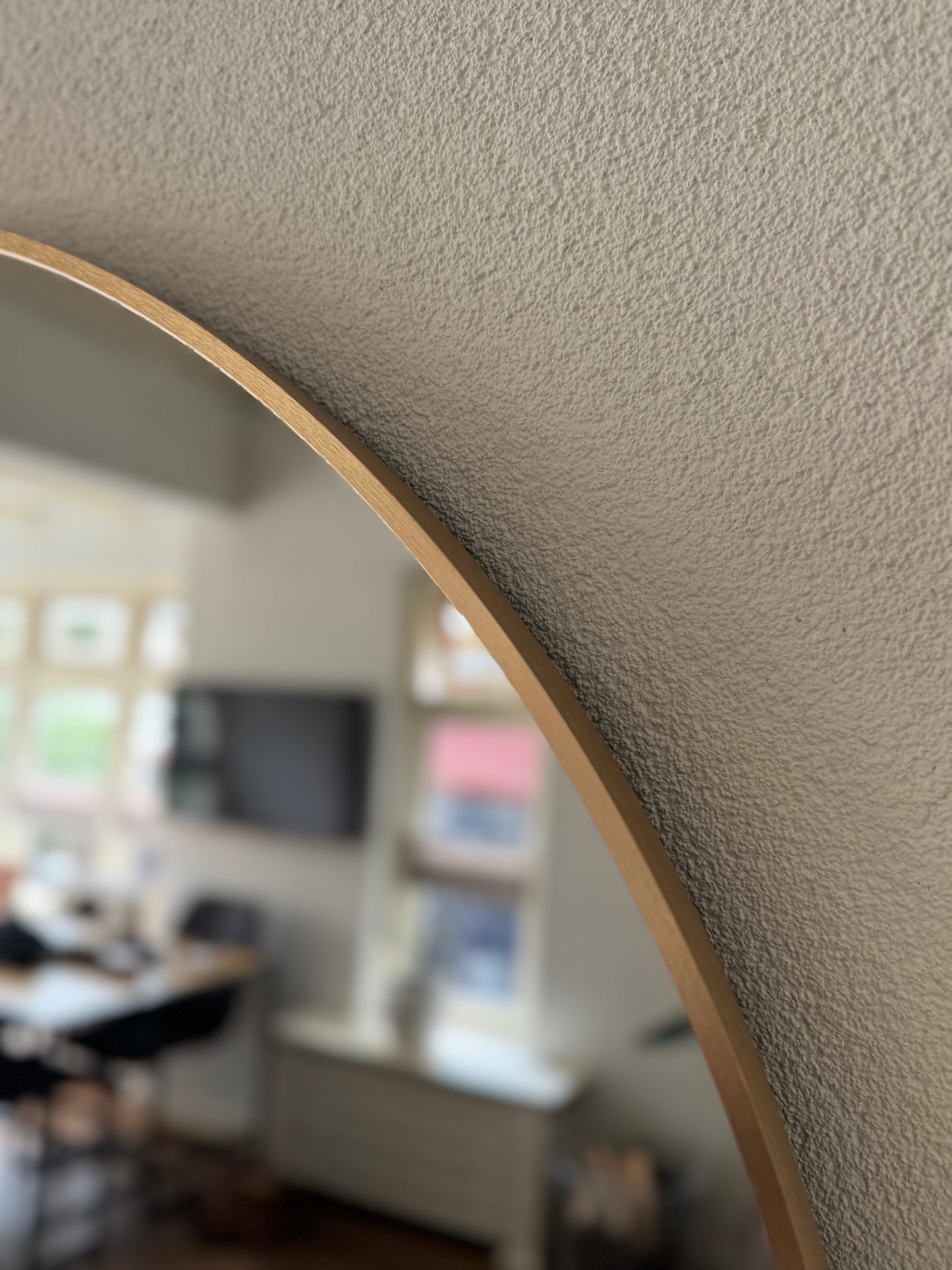 XL Passpiegel Vogue, Geborsteld Rosé Goud met ronding 180x100