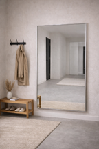 XL Passpiegel Infinity, Geborsteld Chroom Rechthoekig  180x100