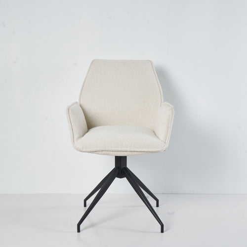 Eetkamerstoel Bella. Crème wit