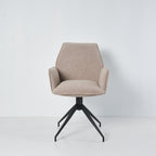 Draaibare Eetkamerstoel Bella. Beige