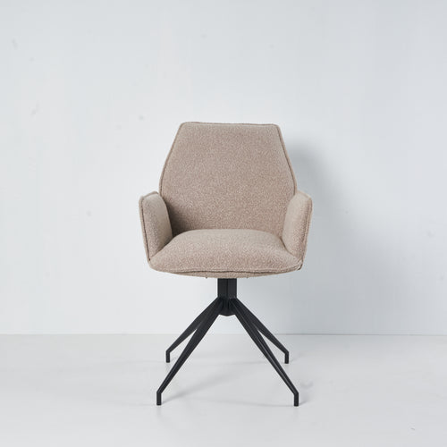 Draaibare Eetkamerstoel Bella. Beige