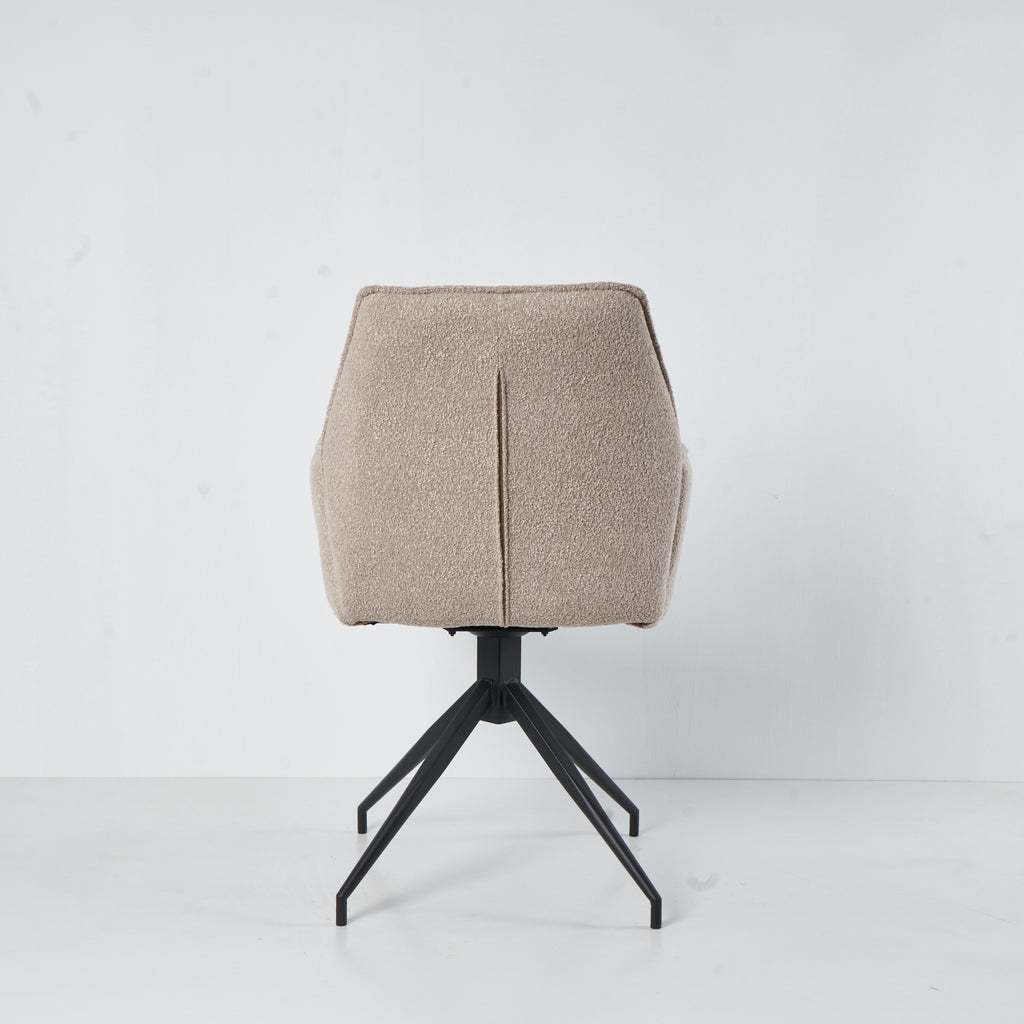 Draaibare Eetkamerstoel Bella. Beige