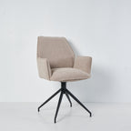 Draaibare Eetkamerstoel Bella. Beige
