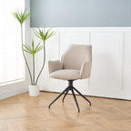Draaibare Eetkamerstoel Bella. Beige