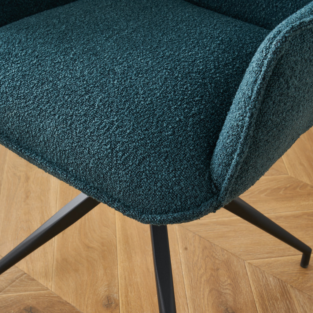 Eetkamerstoel Bella. Smaragd Groen