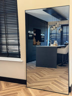 XL Passpiegel Infinity, Zwart Rechthoekig  180x100