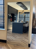 XL Passpiegel Infinity, Geborsteld Chroom Rechthoekig  180x100