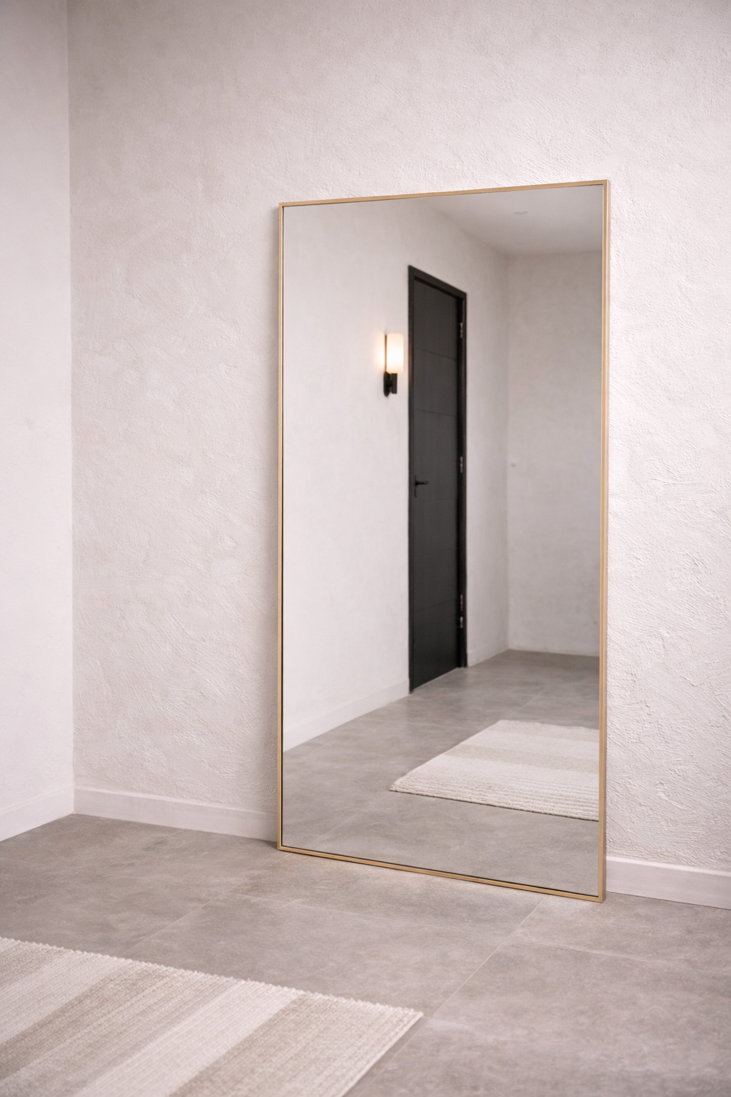 XL Passpiegel Infinity, Geborsteld Rosé Goud Rechthoekig  180x100