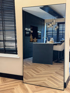 XL Passpiegel Infinity, Zwart Rechthoekig  180x100