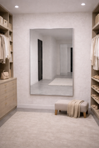 XL Passpiegel Infinity, Geborsteld Chroom Rechthoekig  180x100